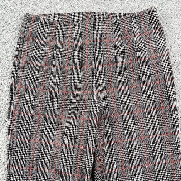 Free People Pants Womens 0 Gray Glen Plaid Trousers Slacks Lightweight 26x26 - Picture 1 of 11